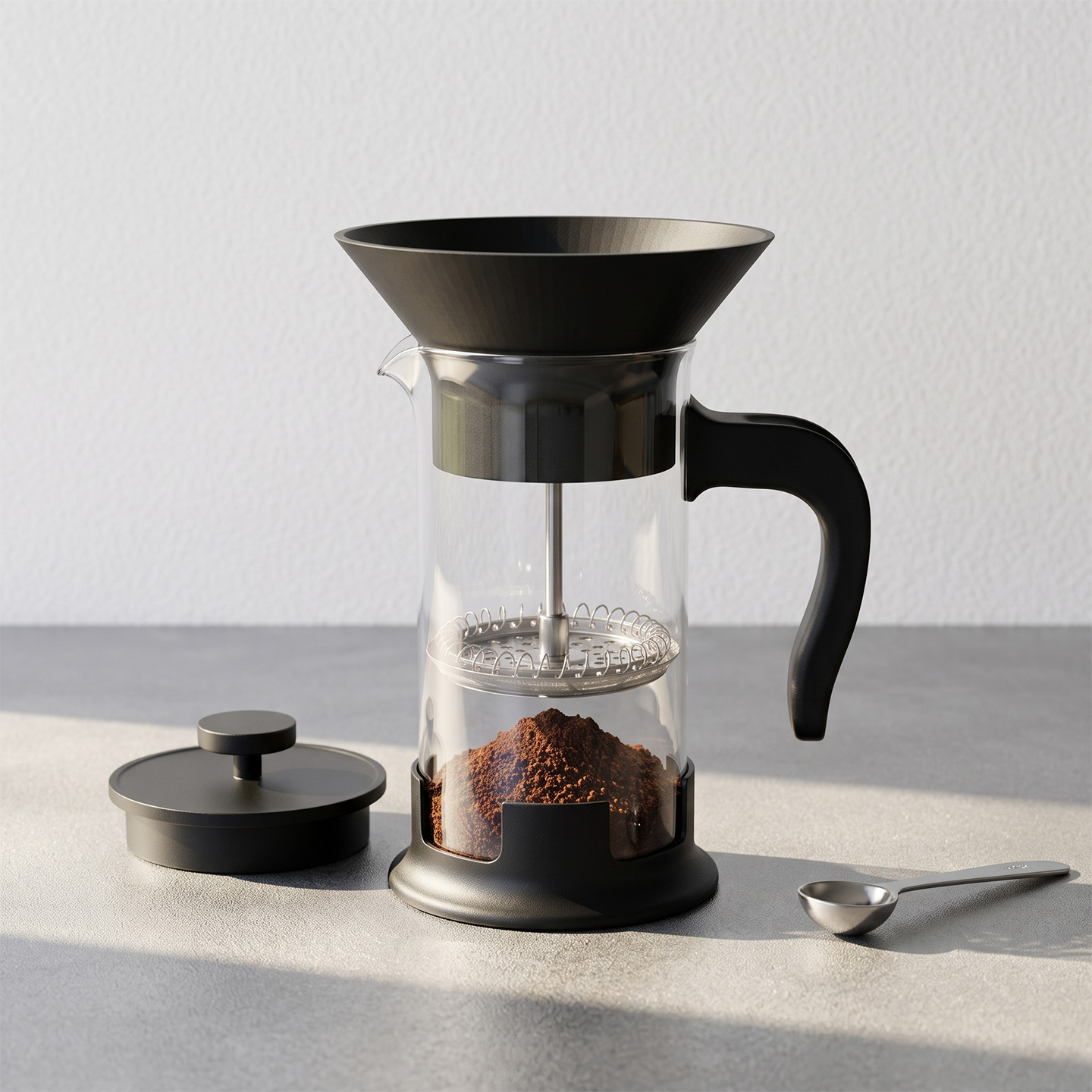 French Press Coffee Maker - Replacement Funnel Accessory for IKEA UPPHETTA