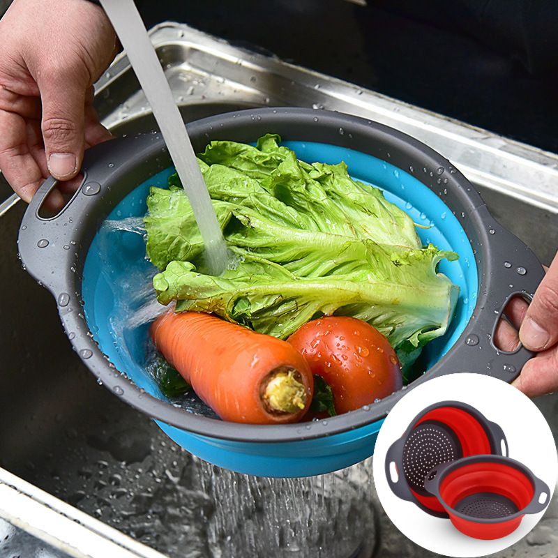 Collapsible Silicone Strainer  - Kitchen Gadgets Store ulasan dan harga