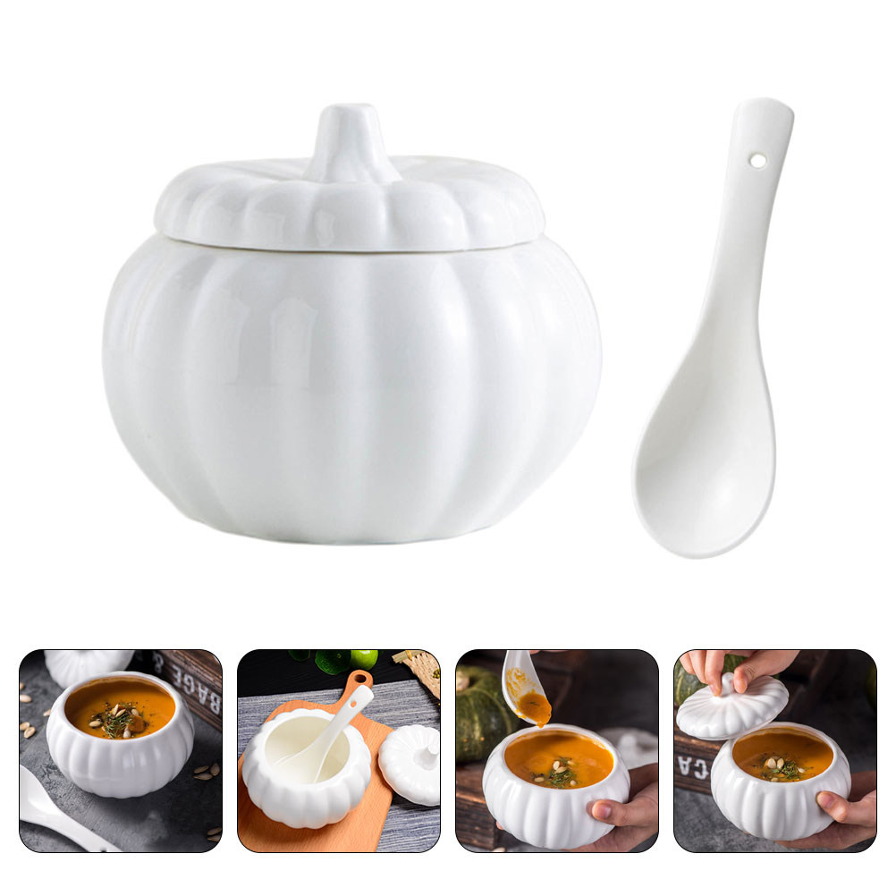 1Set Pumpkin Shaped Ceramic St - Kitchen Gadgets Gold ulasan dan harga