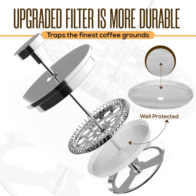 304 Grade Stainless Steel Fren - French Press Coffee Maker ulasan dan harga