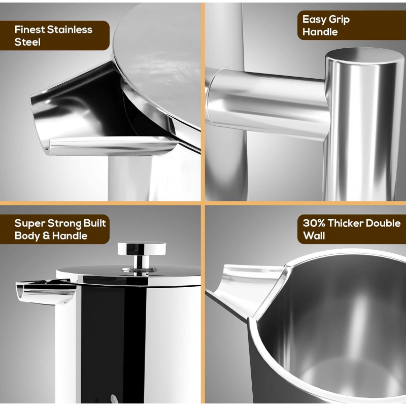 304 Grade Stainless Steel Fren - French Press Coffee Maker ulasan dan harga