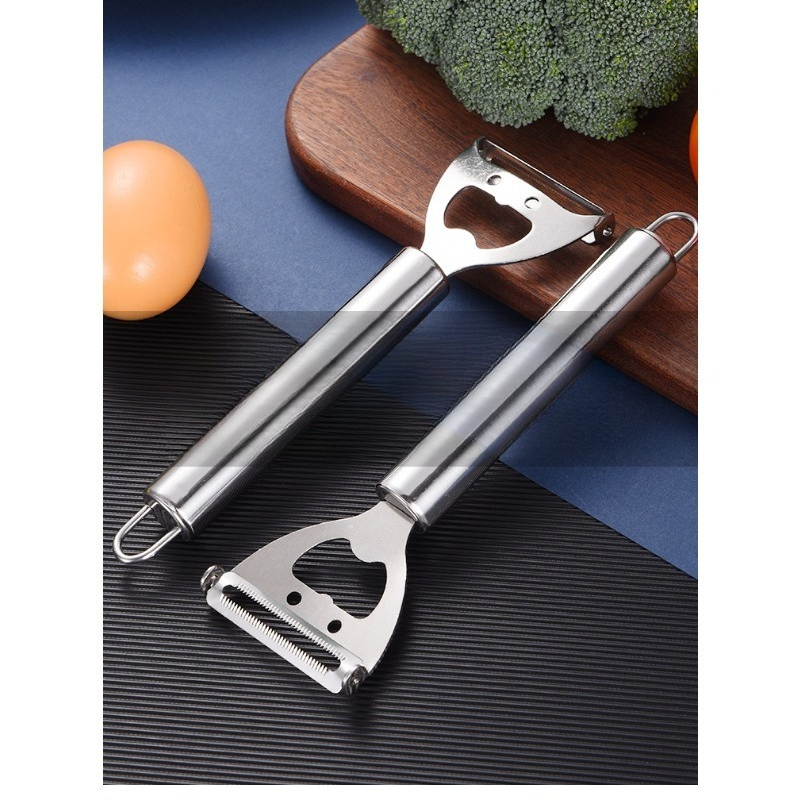 Stainless Steel 2‑in‑1 PeelerM - Kitchen Gadgets Built In ulasan dan harga
