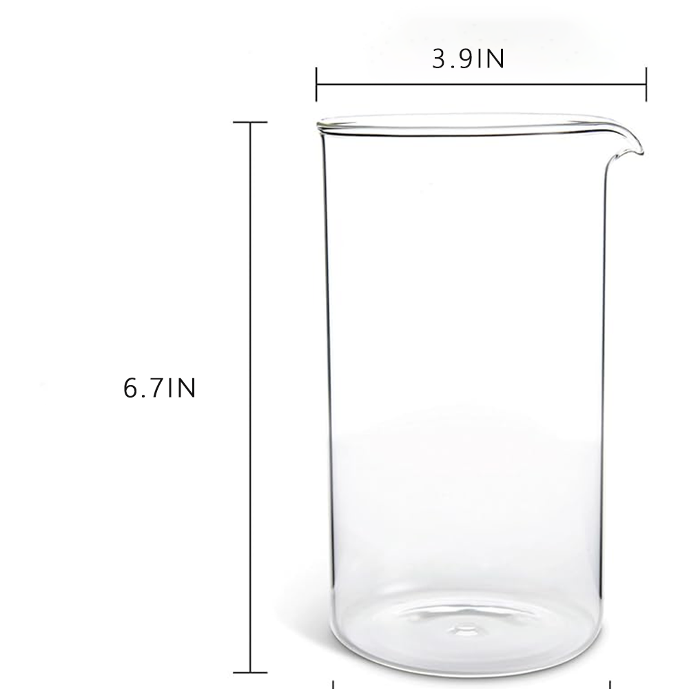 Borosilicate 3.3 Glass Univers - French Press Coffee Maker ulasan dan harga