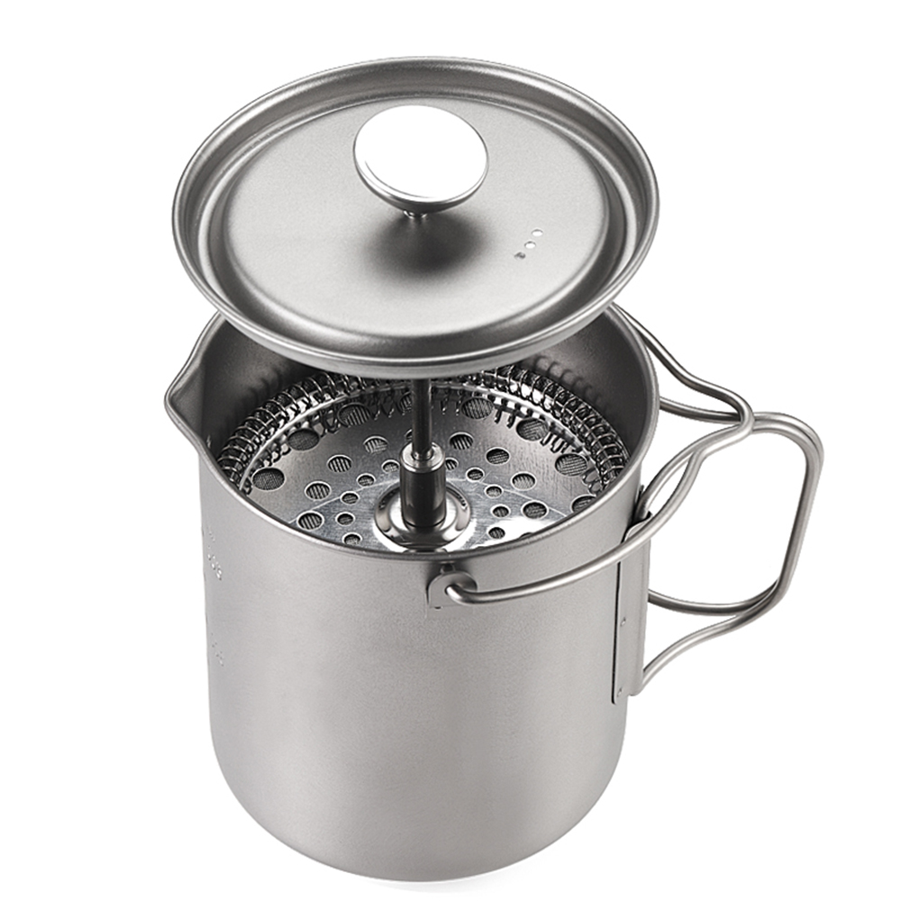 Lixada 750ml Titanium Coffee C - French Press Coffee Maker ulasan dan harga