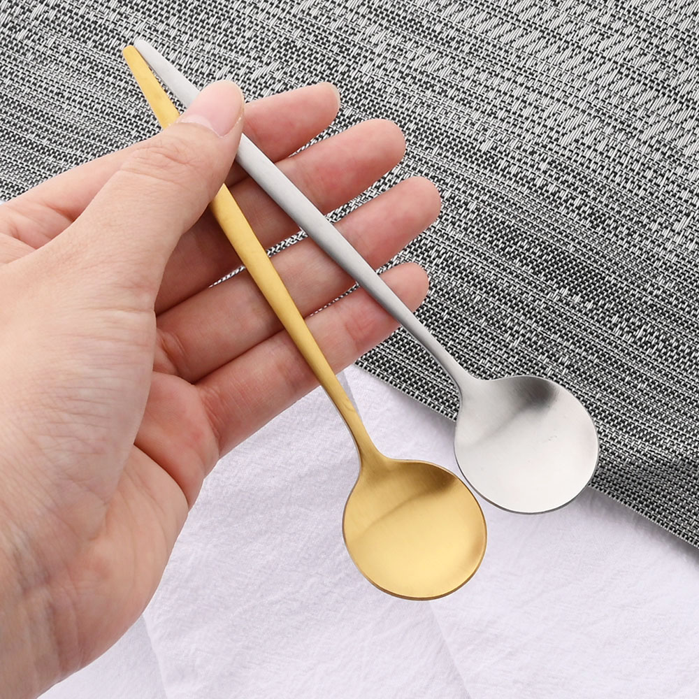 6Pcs Small Matte Spoon Tea Cof - Kitchen Gadgets Gold ulasan dan harga