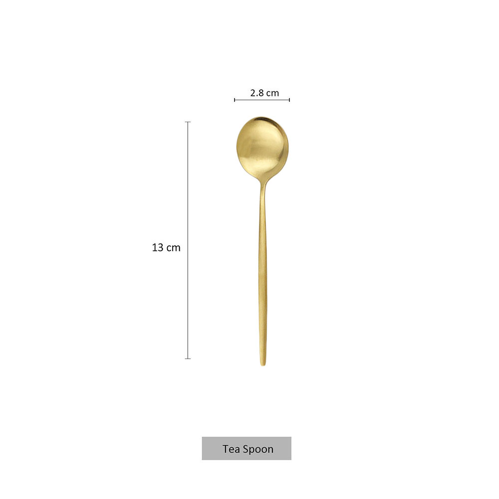 6Pcs Small Matte Spoon Tea Cof - Kitchen Gadgets Gold ulasan dan harga
