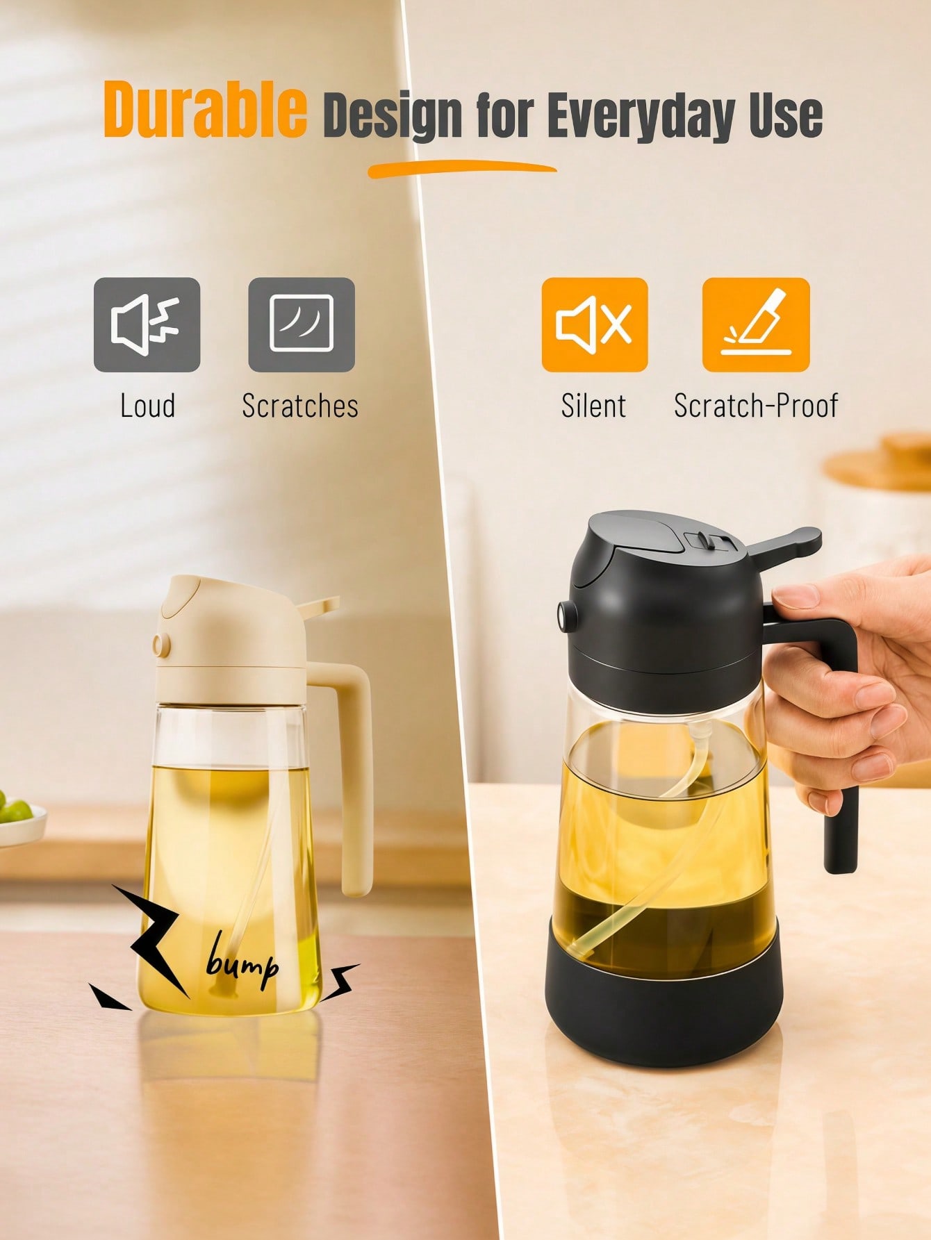 2PCS 2-In-1 Oil Sprayer & Pour - Kitchen Gadgets To Have ulasan dan harga